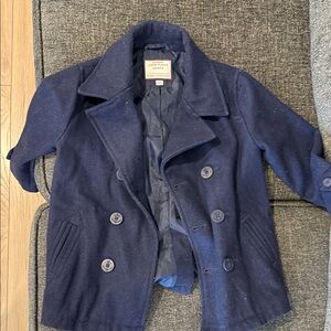 J. Crew Classic Navy Wool Peacoat